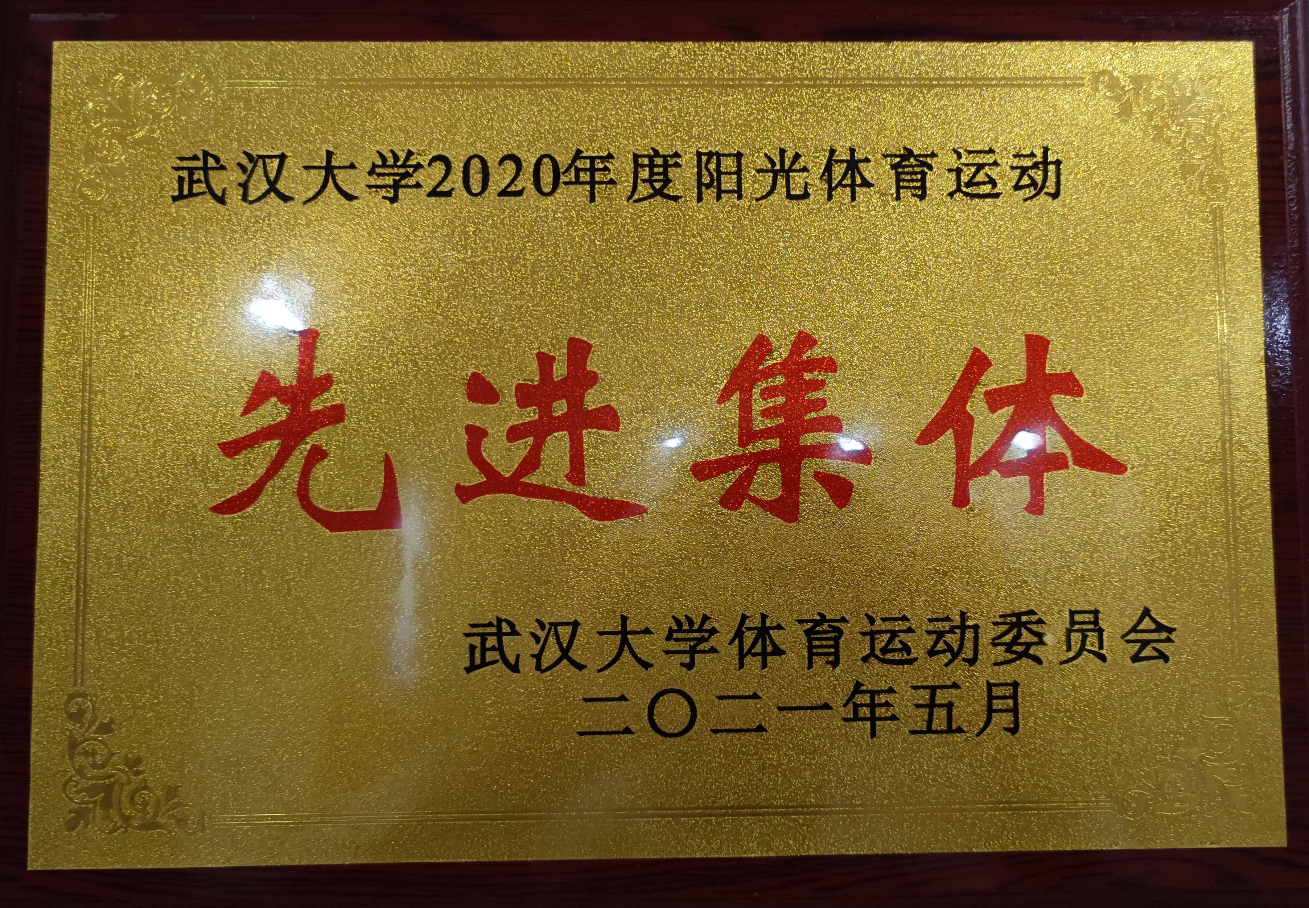 喜讯丨学院获评“4858美高梅登录中心2020年度阳光体育运动先进集体”